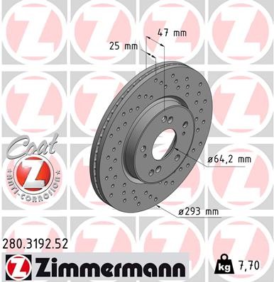 ZIMMERMANN 280.3192.52 EAN: 4250238779841.