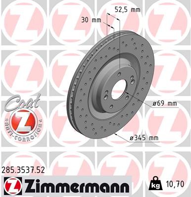 ZIMMERMANN 285.3537.52 EAN: 4250238781042.