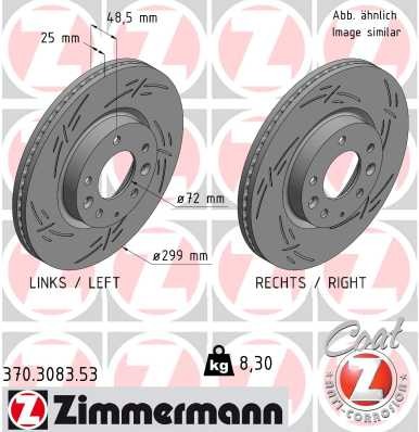 ZIMMERMANN 370.3083.53 EAN: 4250238785989.