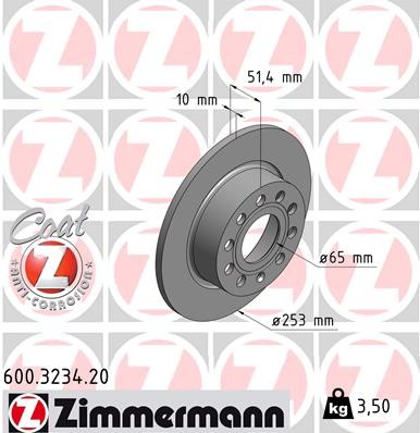 ZIMMERMANN 600.3234.20 EAN: 4250238744917.