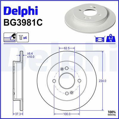 DELPHI BG3981C EAN: 5012759983416.