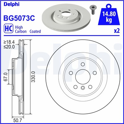 DELPHI BG5073C EAN: 5012759559802.
