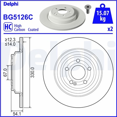 DELPHI BG5126C EAN: 5012759575062.