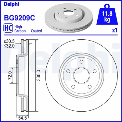 DELPHI BG9209C EAN: 5012759989593.