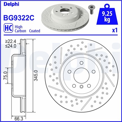 DELPHI BG9322C EAN: 5012759547441.
