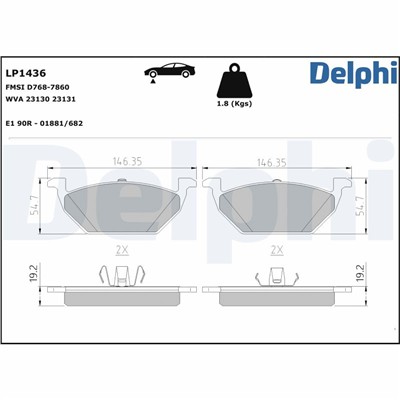 DELPHI LP1436 EAN: 5012759094105.