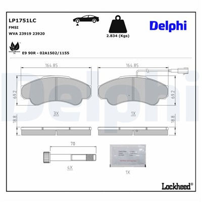 DELPHI LP1751LC EAN: 5012759633625.