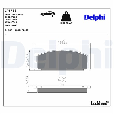 DELPHI LP1766 EAN: 5012759227398.