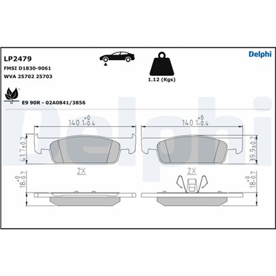 DELPHI LP2479 EAN: 5012759497647.