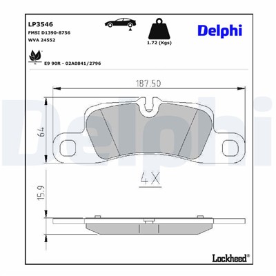 DELPHI LP3546 EAN: 5012759549810.