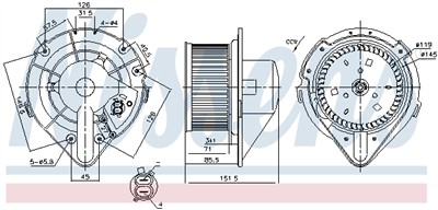 NISSENS 87066 Číslo výrobce: 351044371. EAN: 5707286378476.