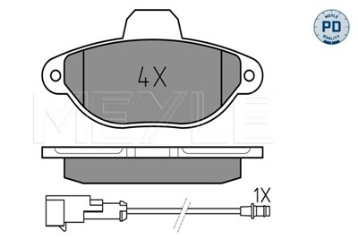 MEYLE 025 214 3617/PD Číslo výrobce: MBP0764PD. EAN: 4040074141618.