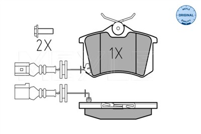 MEYLE 025 238 2317/W Číslo výrobce: MBP0455. EAN: 4040074458464.