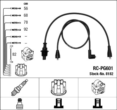 NGK 8182 Číslo výrobce: RC-PG601. EAN: 87295081822.