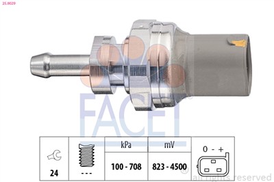 FACET 25.0029 Číslo výrobce: KW 480 029.