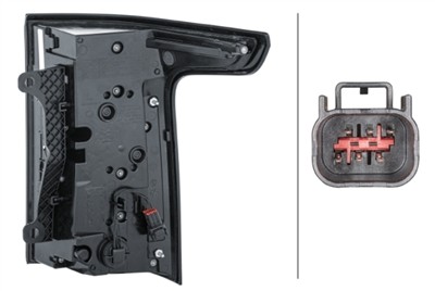 HELLA 2SK 354 864-011 Číslo výrobce: E4 25366. EAN: 4082300819359.