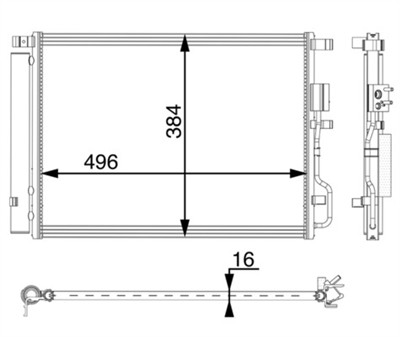 MAHLE ORIGINAL AC 62 000P Číslo výrobce: 351008131. EAN: 4057635018227.