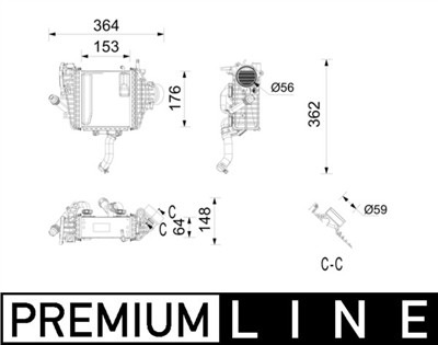 MAHLE ORIGINAL CI 737 000P Číslo výrobce: 72573170.