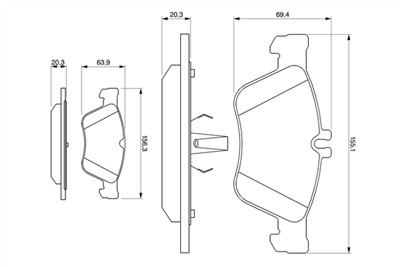 BOSCH 0 986 494 001 Číslo výrobce: BP110. EAN: 4047024043954.