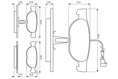 BOSCH 0 986 424 246 Číslo výrobce: BP119. EAN: 3165143090893.