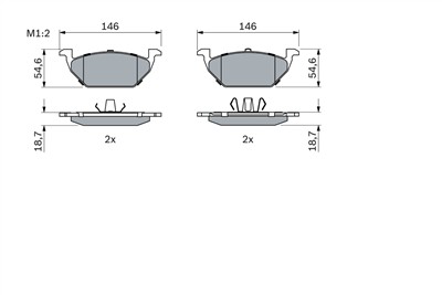 BOSCH 0 986 424 364 Číslo výrobce: BP175. EAN: 3165141193800.