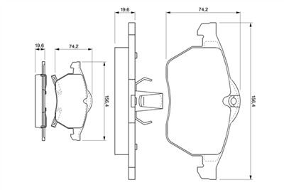 BOSCH 0 986 424 488 Číslo výrobce: BP255. EAN: 3165143660478.