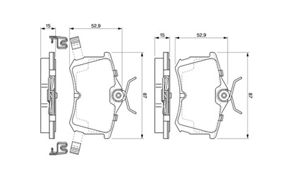 BOSCH 0 986 424 661 Číslo výrobce: BP377. EAN: 3165143761151.