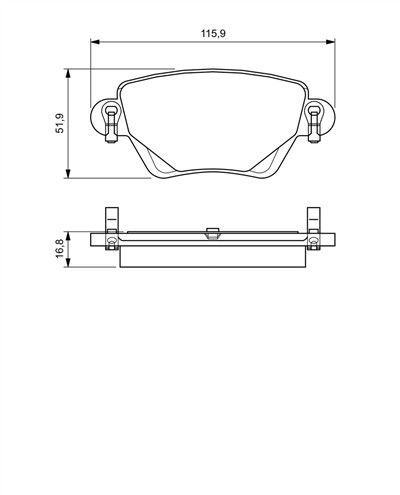 BOSCH 0 986 494 046 Číslo výrobce: BP397. EAN: 4047024045453.