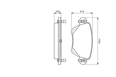 BOSCH 0 986 494 046 Číslo výrobce: BP397. EAN: 4047024045453.