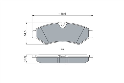 BOSCH 0 986 460 026 Číslo výrobce: BP2739. EAN: 4047026586152.