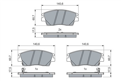 BOSCH 0 986 460 076 Číslo výrobce: BP2787. EAN: 4047026586343.