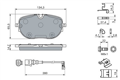 BOSCH 0 986 460 198 Číslo výrobce: BP2896.