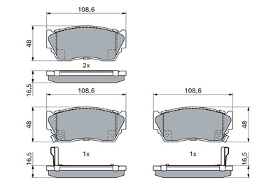 BOSCH 0 986 460 997 Číslo výrobce: BP563. EAN: 3165141096781.