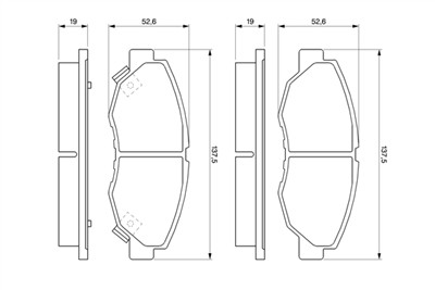 BOSCH 0 986 461 124 Číslo výrobce: BP575. EAN: 3165143662397.