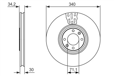 BOSCH 0 986 479 093 Číslo výrobce: BD1656. EAN: 4047025112482.