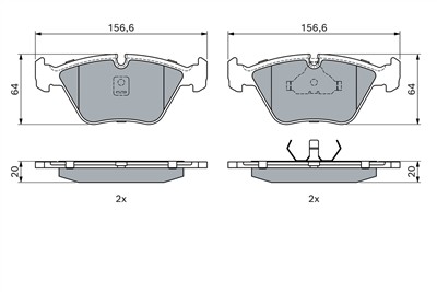 BOSCH 0 986 490 640 Číslo výrobce: BP771. EAN: 3165141801583.