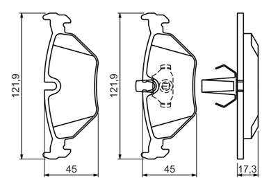 BOSCH 0 986 494 009 Číslo výrobce: BP228. EAN: 4047024090910.