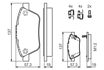 BOSCH 0 986 494 157 Číslo výrobce: BP1068. EAN: 4047024273559.