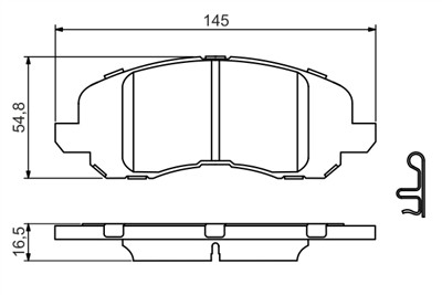BOSCH 0 986 494 575 Číslo výrobce: BP1496. EAN: 4047025246187.