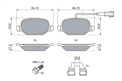 BOSCH 0 986 494 776 Číslo výrobce: BP1950. EAN: 4047026127621.