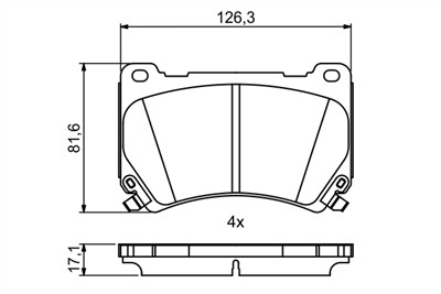 BOSCH 0 986 494 781 Číslo výrobce: BP1955. EAN: 4047026127690.