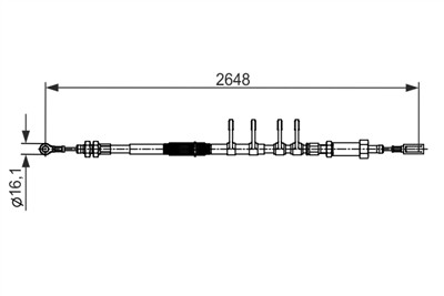 BOSCH 1 987 482 596 Číslo výrobce: BC2596. EAN: 4047025689885.