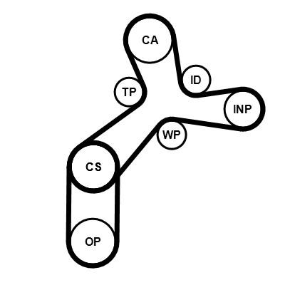 CONTITECH CT1237WP2PRO Číslo výrobce: CT 1237. EAN: 4010858993238.
