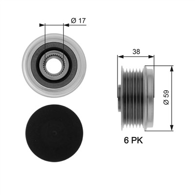 GATES OAP7039 Číslo výrobce: 7789-10033. EAN: 5414465895715.