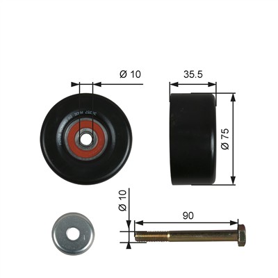 GATES T36357 Číslo výrobce: 7803-24575. EAN: 5414465337871.