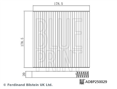 BLUE PRINT ADBP250029 EAN: 5057746253691.