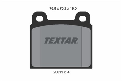 TEXTAR 2001104 Číslo výrobce: 20011. EAN: 4019722050701.
