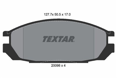 TEXTAR 2009801 Číslo výrobce: 20098. EAN: 4019722202407.