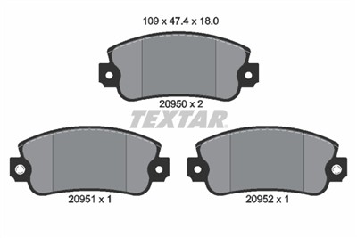TEXTAR 2095006 Číslo výrobce: 20950. EAN: 4019722072260.