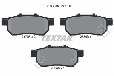 TEXTAR 2173801 Číslo výrobce: 21738. EAN: 4019722242519.